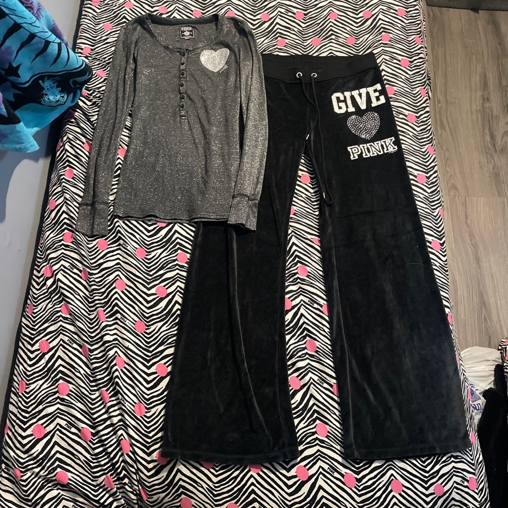 Vintage y2k PINK Victoria's Secret set